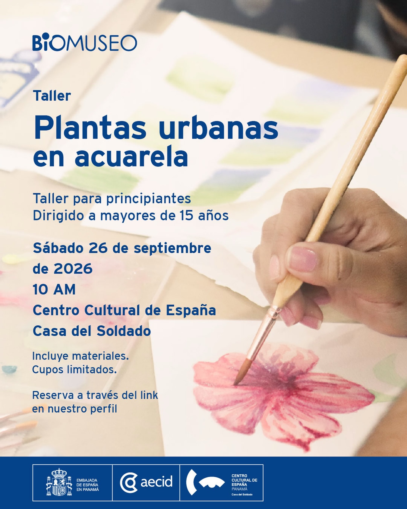 Plantas urbanas en acuarela