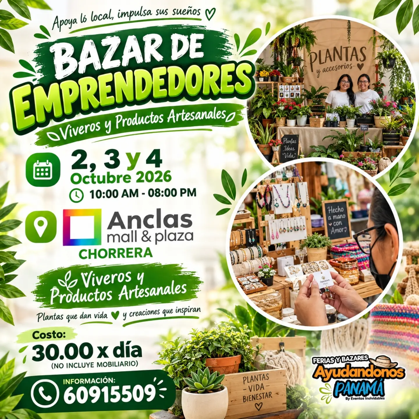 Bazar de Emprendedores - Viveros y Productos Artesanales
