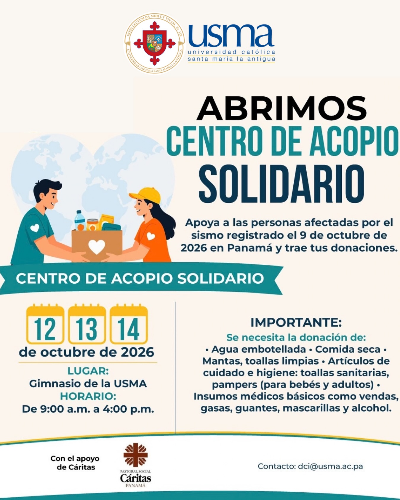 Centro de Acopio Solidario USMA